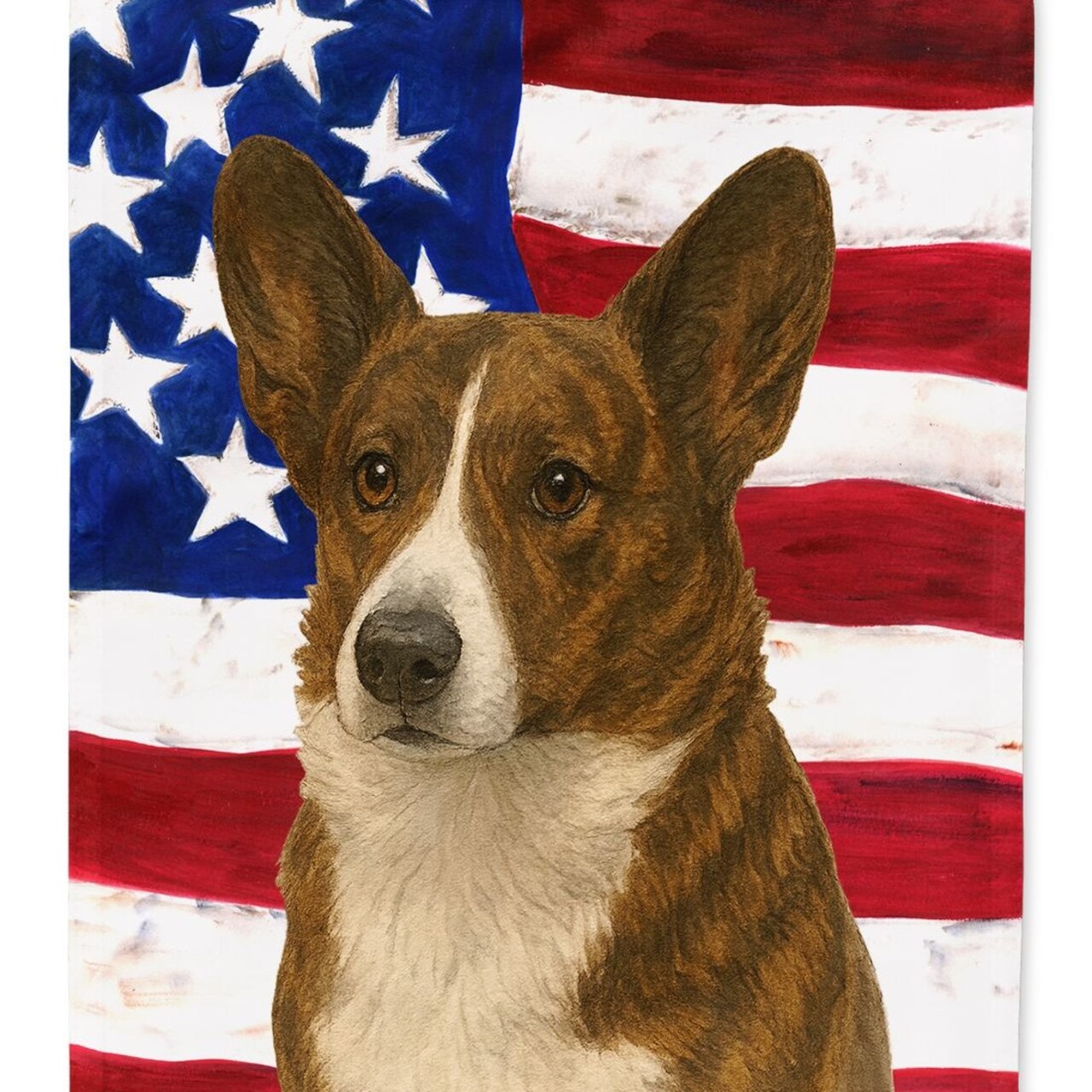 Edge Collections - Multicolor - Holiday Snowy Village Outdoor Porch Display Flag - 1 Piece